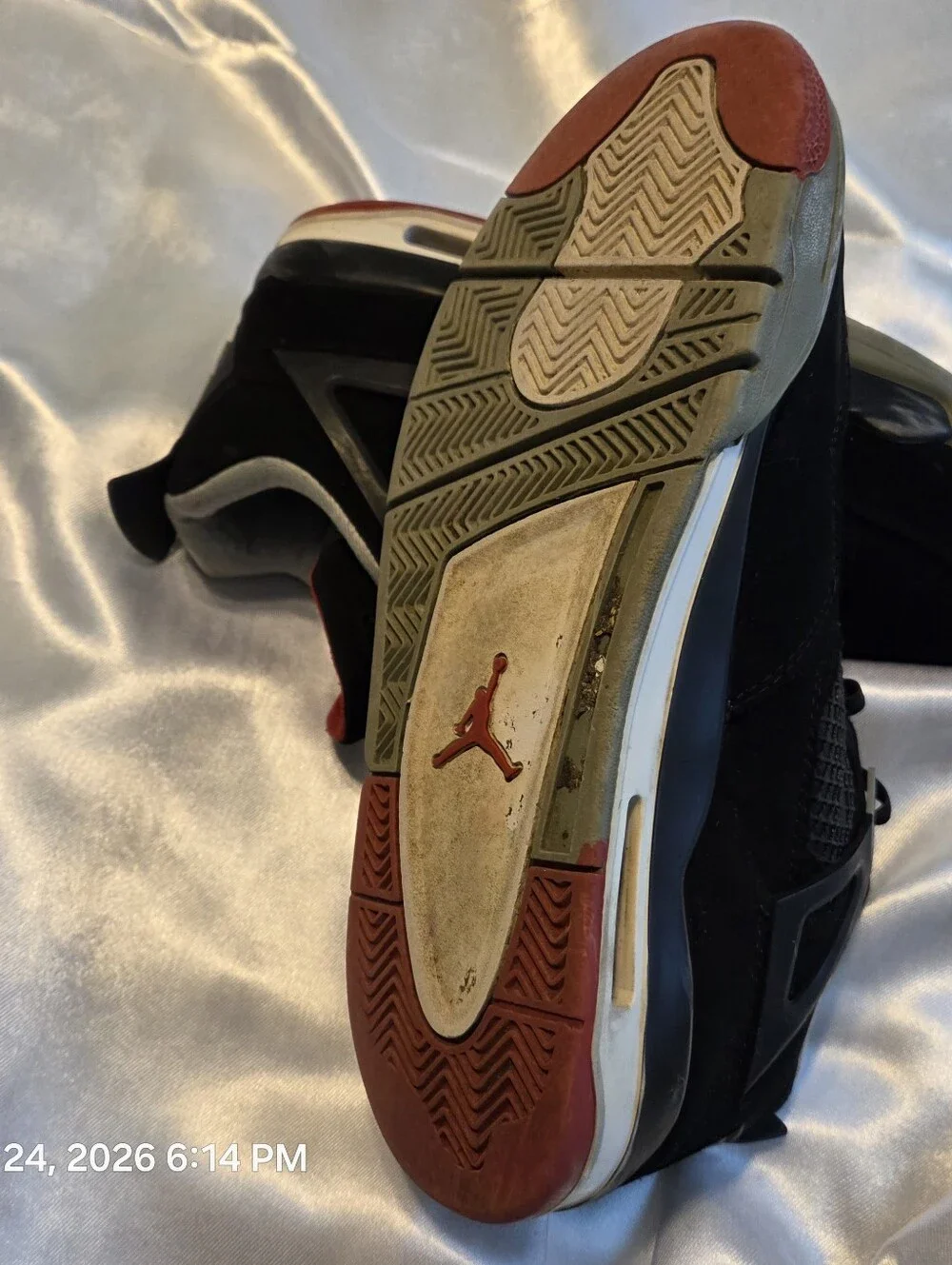 Air Jordan Men's Blk/Red Sneakers